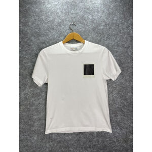 Lacoste x Polaroid Shirt Mens Medium White Graphic Collab Tee Made Peru